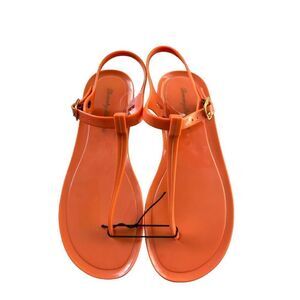 NWT NEW Tommy Bahama Coral Orange Jelly Flop Sandal Size 7 Summer Time Y2K